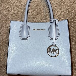 Michael Kors-Mercer Pebbled Leather Handbag/Crossbody